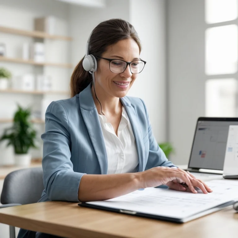 公証人とオンラインで打ち合わせをするユーザーのイメージ